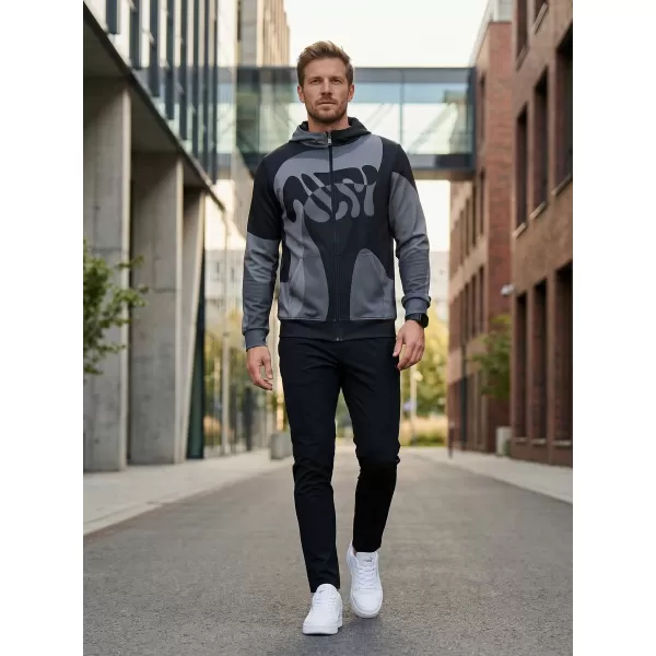  Panoul pentru bărbați pe Zip Premium ALTISPORT VOJ/ALM056MI02 NEGRU 