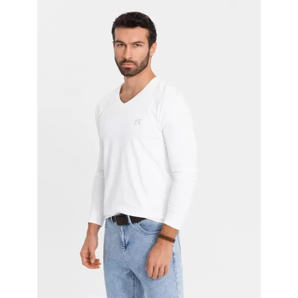  Cămaşă OMBRE OM-LSCL-0105 ALB 