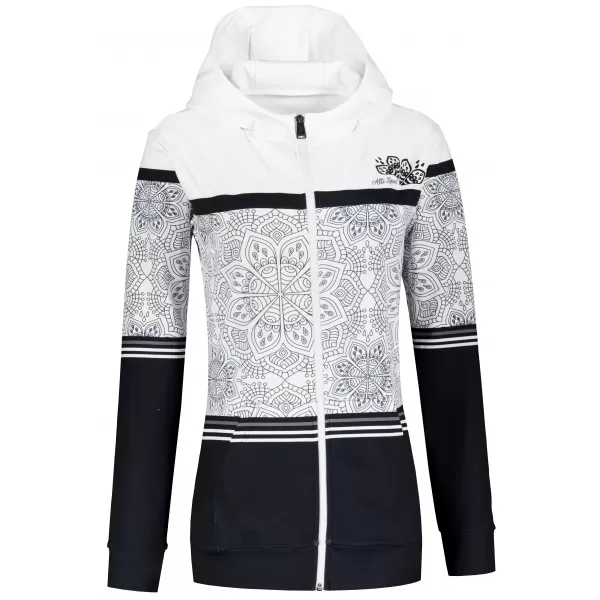 Panoul pentru femei pe Zip Premium ALTISPORT VOJ/ALW023MI02 ALB -NEGRU 