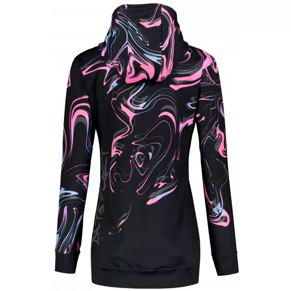  Panoul pentru femei pe Zip Premium ALTISPORT VOJ/ALW064MI02 NEGRU -PINK 