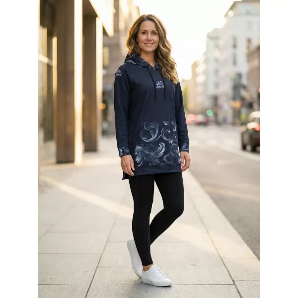  Premium cu hanorac funcțional pentru femei ALTISPORT VOJ/ALW065MI03 NEGRU -GRAY 