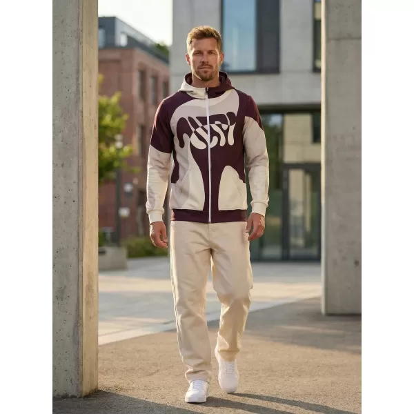  Panoul pentru bărbați pe Zip Premium ALTISPORT VOJ/ALM056MI02 BEJ/ROȘU 