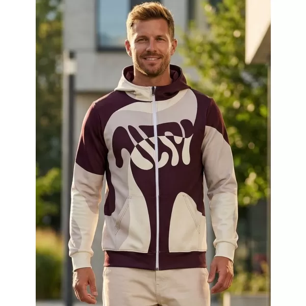  Panoul pentru bărbați pe Zip Premium ALTISPORT VOJ/ALM056MI02 BEJ/ROȘU 