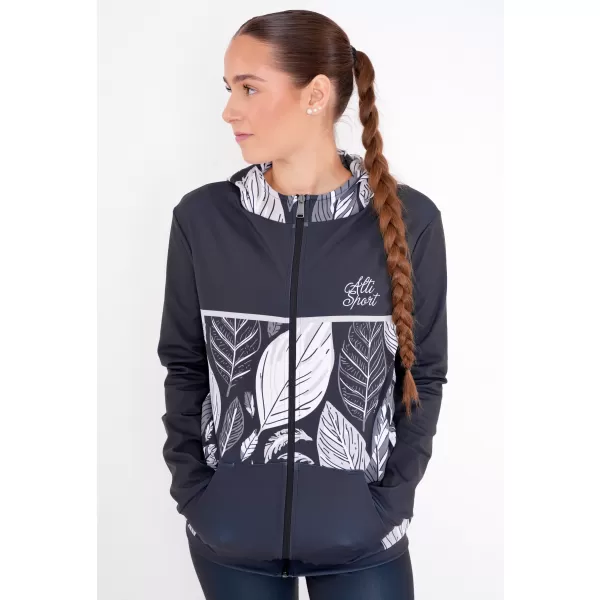 Panoul pentru femei pe Zip Premium ALTISPORT VOJ/ALW061MI02 ALB -NEGRU 