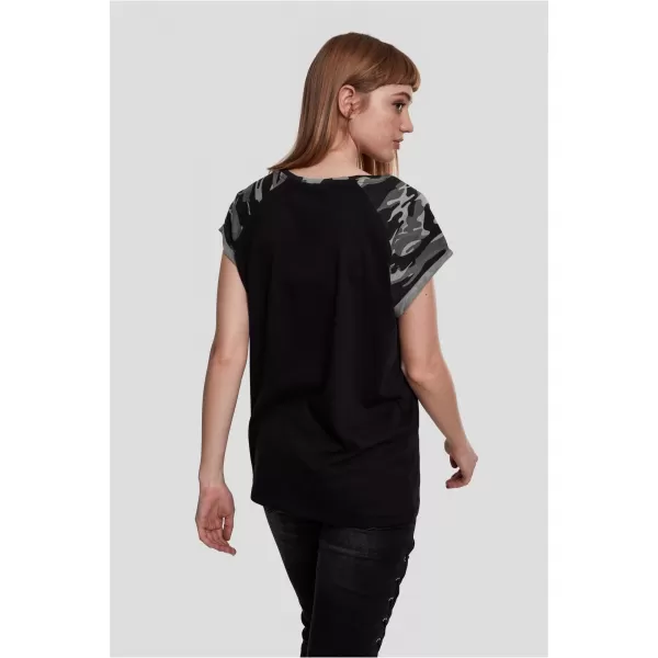  Cămaşă URBAN CLASSICS TB1913 CAMO NEGRU/ÎNTUNECAT 