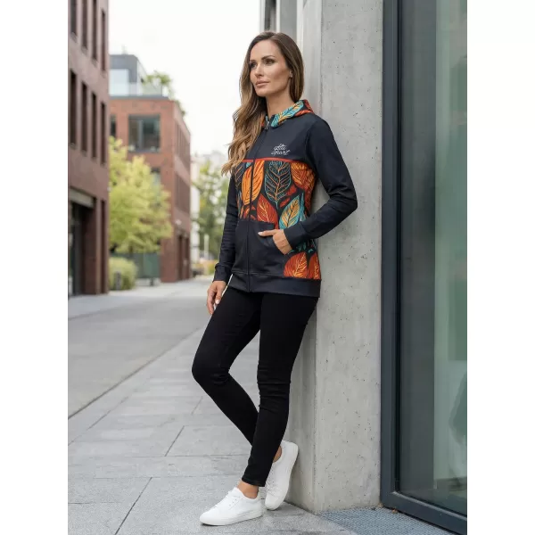  Panoul pentru femei pe Zip Premium ALTISPORT VOJ/ALW061MI02 PORTOCALIU/ALBASTRU 