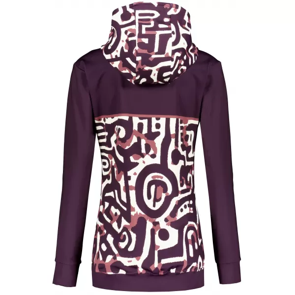  Panoul pentru femei pe Zip Premium ALTISPORT VOJ/ALW060MI02 BURGUNDIA 