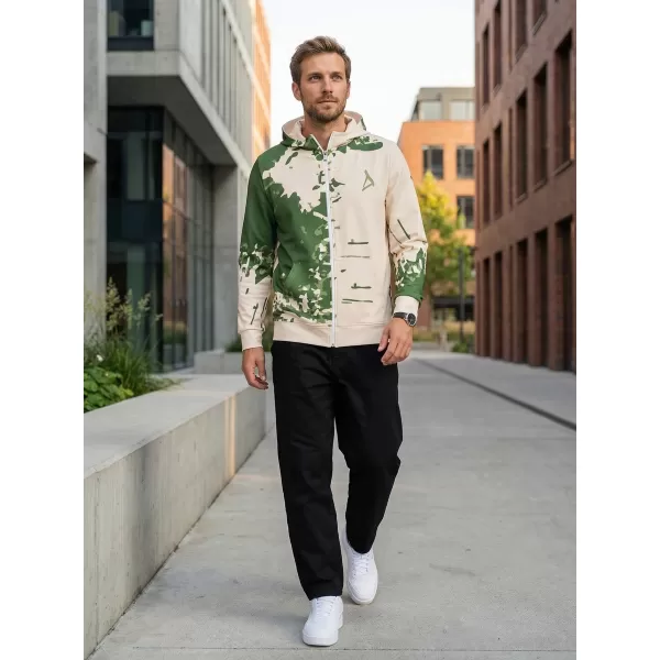  Panoul pentru bărbați pe Zip Premium ALTISPORT VOJ/ALM057MI02 VERDE 