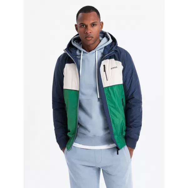  Sacou OMBRE C447 VERDE/ALB/ALBASTRU BLEUMARIN 