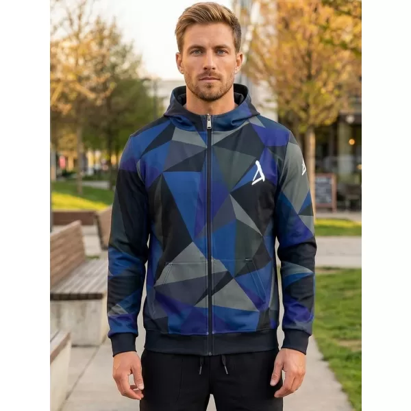  Panoul pentru bărbați pe Zip Premium ALTISPORT VOJ/ALM007MI02 ALBASTRU ÎNCHIS 