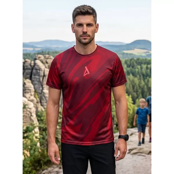  Premium funcțional pentru bărbați ALTISPORT VOJ/ALM072TR01 VIN ROȘU 