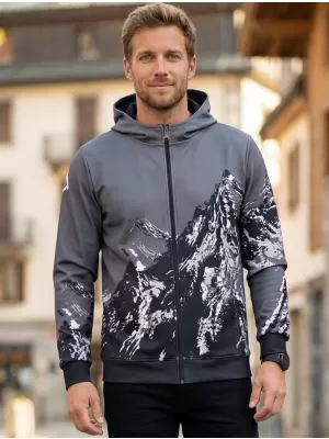 Panoul pentru bărbați pe Zip Premium ALTISPORT VOJ/ALM059MI02 GRI