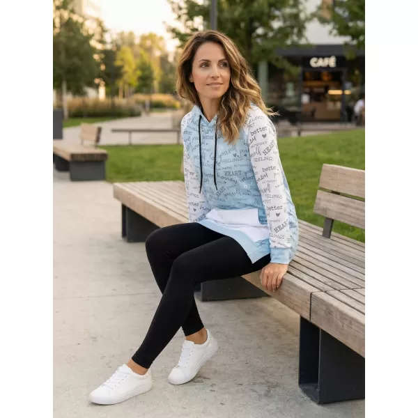  Premium cu hanorac funcțional pentru femei ALTISPORT VOJ/ALW067MI03 BABY BLUE 