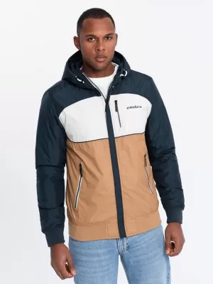 Sacou OMBRE C447 ALB/ALBASTRU BLEUMARIN/MARO