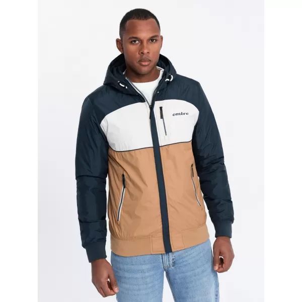  Sacou OMBRE C447 ALB/ALBASTRU BLEUMARIN/MARO 