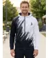 Panoul pentru bărbați pe Zip Premium ALTISPORT VOJ/ALM006MI02 ALB -NEGRU