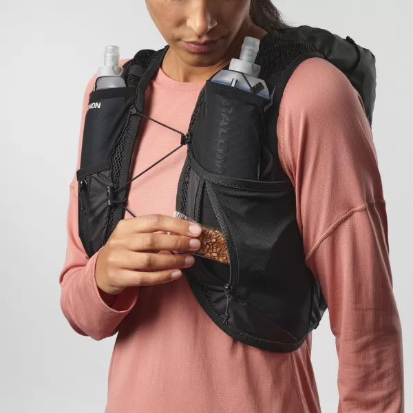  Rucsac de damă SALOMON ACTIVE SKIN 12 WOMEN SET LC2178600 NEGRU/METAL 