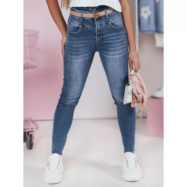  Pantalonii pentru doamne DSTREET UY2368 SEA -BLUE 