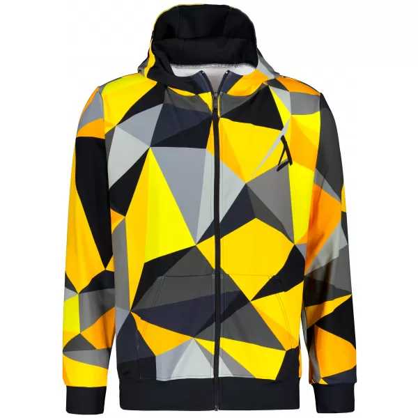 Panoul pentru bărbați pe Zip Premium ALTISPORT VOJ/ALM007MI02 NEGRU -YELLOW 