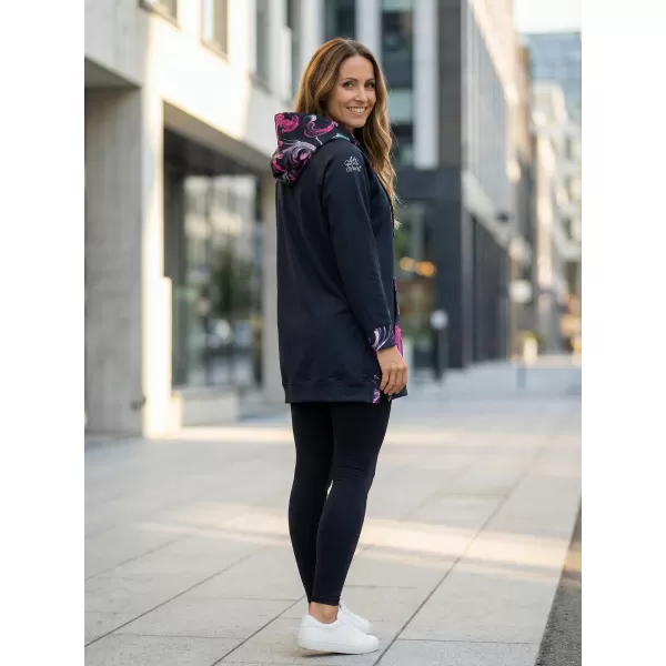  Premium cu hanorac funcțional pentru femei ALTISPORT VOJ/ALW065MI03 NEGRU -PINK 