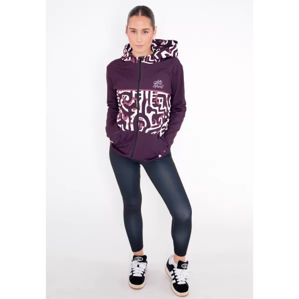  Panoul pentru femei pe Zip Premium ALTISPORT VOJ/ALW060MI02 BURGUNDIA 