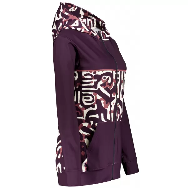  Panoul pentru femei pe Zip Premium ALTISPORT VOJ/ALW060MI02 BURGUNDIA 