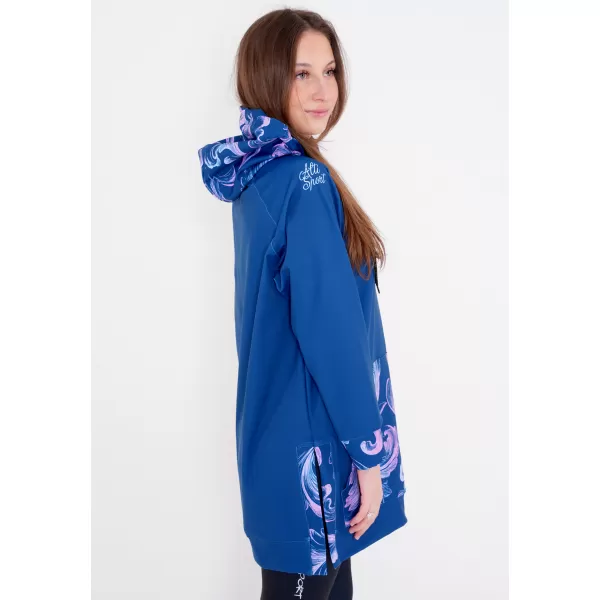  Premium cu hanorac funcțional pentru femei ALTISPORT VOJ/ALW065MI03 ALBASTRU ÎNCHIS 