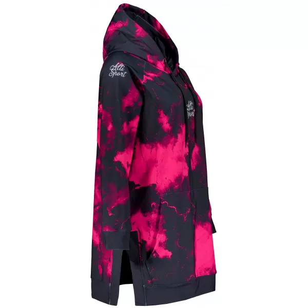  Premium cu hanorac funcțional pentru femei ALTISPORT VOJ/ALW066MI03 NEGRU -PINK 