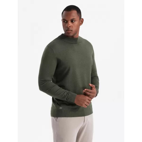  Pulover pentru bărbați OMBRE OM-SWTN-0125 MĂSLIN ÎNTUNECAT 