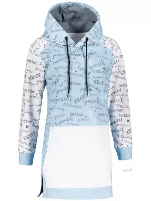 Premium cu hanorac funcțional pentru femei ALTISPORT VOJ/ALW067MI03 BABY BLUE