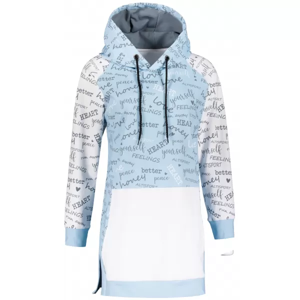  Premium cu hanorac funcțional pentru femei ALTISPORT VOJ/ALW067MI03 BABY BLUE 