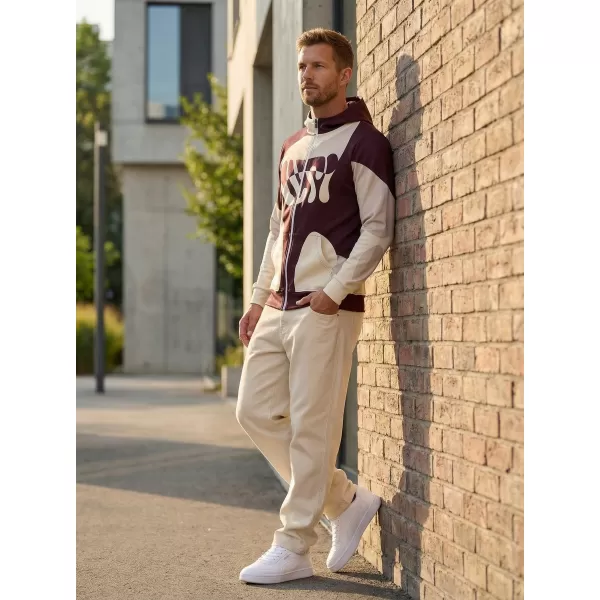  Panoul pentru bărbați pe Zip Premium ALTISPORT VOJ/ALM056MI02 BEJ/ROȘU 