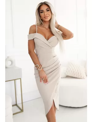 Rochie NUMOCO CALLIE 564-5 BEJ