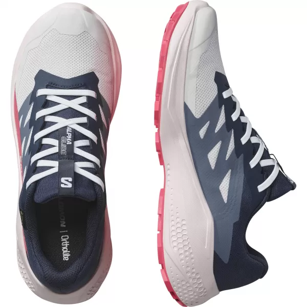  Pantofi de dama SALOMON ALPHAGLIDE GTX W L47802300 ROCĂ LUNARĂ/NOPȚI ALBASTRE/ROȘU ROȘU 