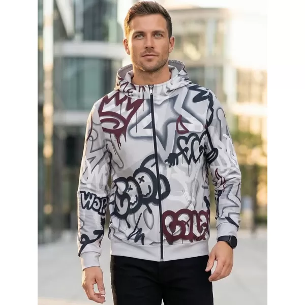  Panoul pentru bărbați pe Zip Premium ALTISPORT VOJ/ALM054MI02 GRI ÎNCHIS 