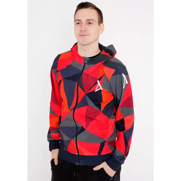  Panoul pentru bărbați pe Zip Premium ALTISPORT VOJ/ALM007MI02 ROŞU 