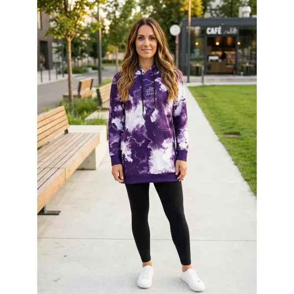  Premium cu hanorac funcțional pentru femei ALTISPORT VOJ/ALW066MI03 ALB -VIOLET 