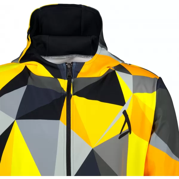  Panoul pentru bărbați pe Zip Premium ALTISPORT VOJ/ALM007MI02 NEGRU -YELLOW 