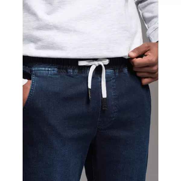  Pantaloni OMBRE OM-PADJ-0156 ALBASTRU ÎNCHIS 