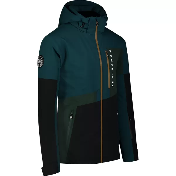  Jachetă de schi pentru bărbați NORDBLANC SLED NBWJM8123 VERDE ÎNCHIS 