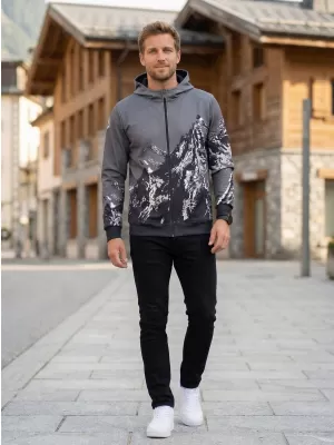 Panoul pentru bărbați pe Zip Premium ALTISPORT VOJ/ALM059MI02 GRI