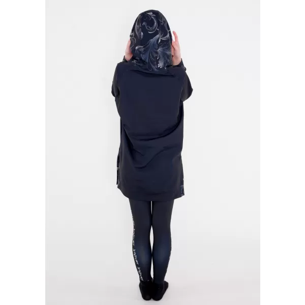  Premium cu hanorac funcțional pentru femei ALTISPORT VOJ/ALW065MI03 NEGRU -GRAY 