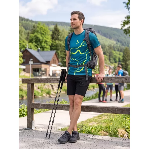  Premium funcțional pentru bărbați ALTISPORT VOJ/ALM073TR01 NAVY-FLUO YELLOW 