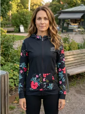 Panoul pentru femei pe Zip Premium ALTISPORT VOJ/ALW063MI02 NEGRU -GREEN