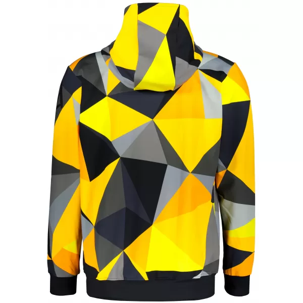  Panoul pentru bărbați pe Zip Premium ALTISPORT VOJ/ALM007MI02 NEGRU -YELLOW 