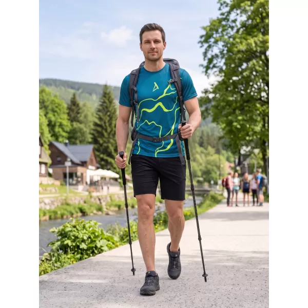  Premium funcțional pentru bărbați ALTISPORT VOJ/ALM073TR01 NAVY-FLUO YELLOW 
