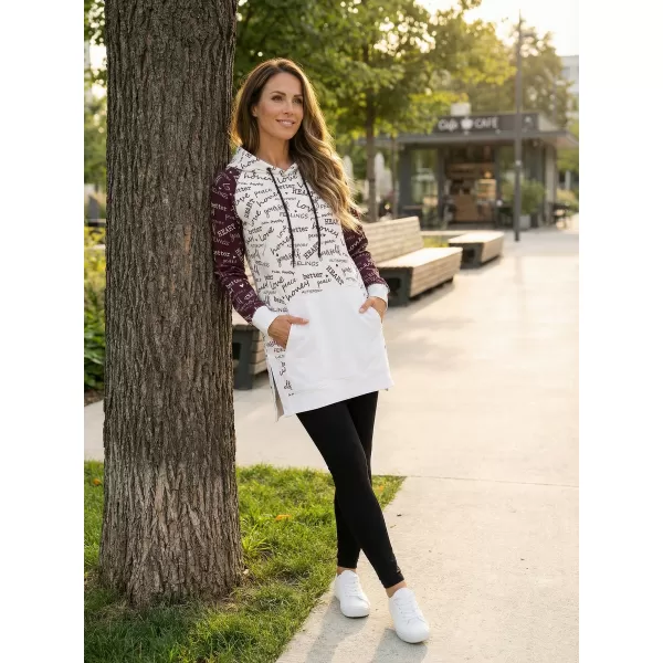  Premium cu hanorac funcțional pentru femei ALTISPORT VOJ/ALW067MI03 BURGUNDIA 