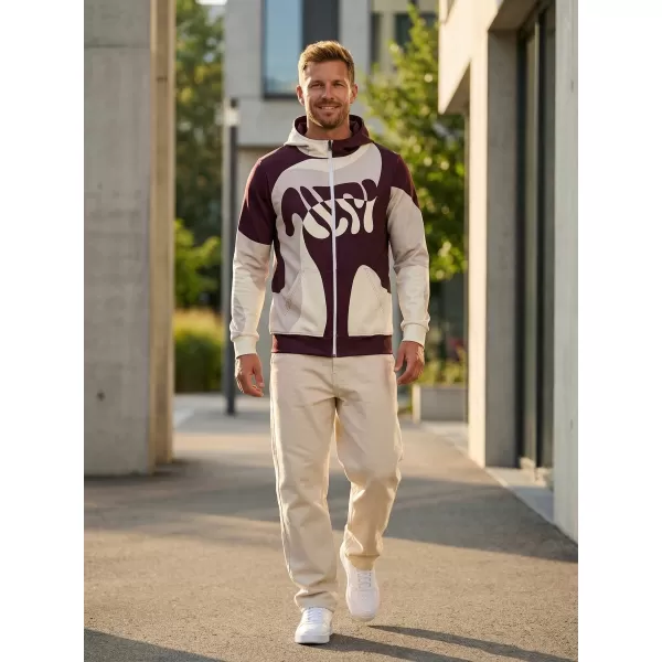  Panoul pentru bărbați pe Zip Premium ALTISPORT VOJ/ALM056MI02 BEJ/ROȘU 
