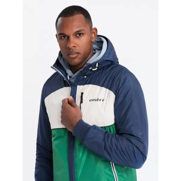  Sacou OMBRE C447 VERDE/ALB/ALBASTRU BLEUMARIN 