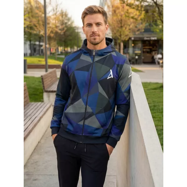 Panoul pentru bărbați pe Zip Premium ALTISPORT VOJ/ALM007MI02 ALBASTRU ÎNCHIS 